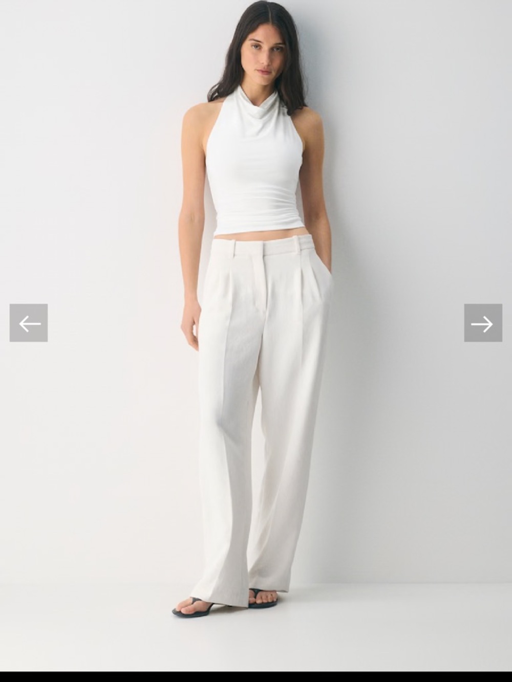 Aritzia Wilfred Tower Top in White